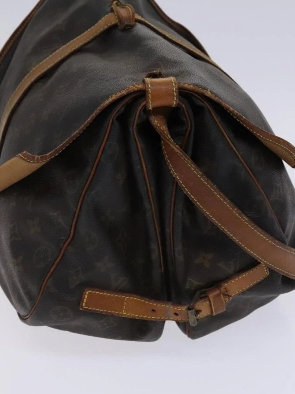 LOUIS VUITTON Monogram Saumur 35 Shoulder Bag M42254 LV Auth hk2284 - Picture 3 of 15